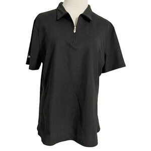 Nivo Sports XXL Collared Golf Shirt Polo Short Sleeve Black